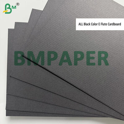 Black Color E Flute 1.75mm Corrugated Sheets 43 Inches By 28 Inches