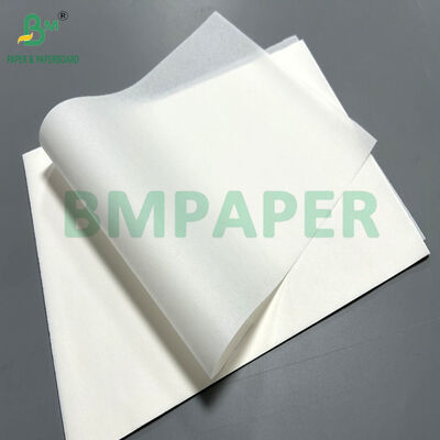 Papel à prova de gordura de cor branca para sacos de fast food 390mm 532mm
