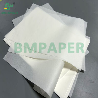 Papel à prova de gordura de cor branca para sacos de fast food 390mm 532mm