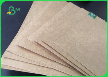 250 - 450gm Papel de cartão de revestimento artesanal natural marrom para levar 70 * 100cm