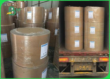 250 - 450gm Papel de cartão de revestimento artesanal natural marrom para levar 70 * 100cm