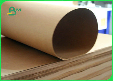 250 - 450gm Papel de cartão de revestimento artesanal natural marrom para levar 70 * 100cm