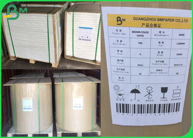 Bobina de papel Kraft reciclado 110 - 220gm à prova de umidade para embalagem