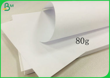 Papel offset sem revestimento sem madeira de grãos longos de 60 g a 70 g, com 110% de brancura
