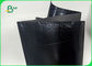 Papel de embalagem lavável da cor preta da fibra 0.55mm da largura 150cm×110yard para sacos de mão