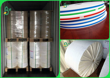 60 & 120gsm pretos/rolo branco do tubo do papel de palha customizável para bebidas