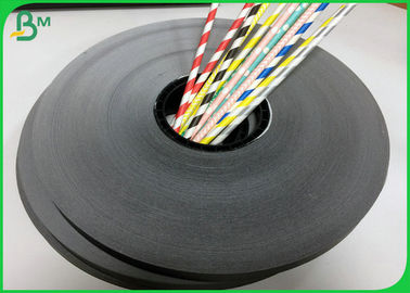 60G 15mm Solid Black Slit Paper Roll com Certificação FDA aprovada