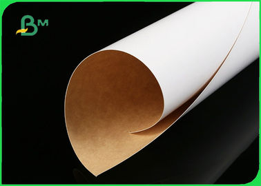 papel revestido branco da parte traseira de 200g 250g CKB Kraft para o alimento da caixa das batatas fritas direto