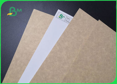 papel revestido branco da parte traseira de 200g 250g CKB Kraft para o alimento da caixa das batatas fritas direto
