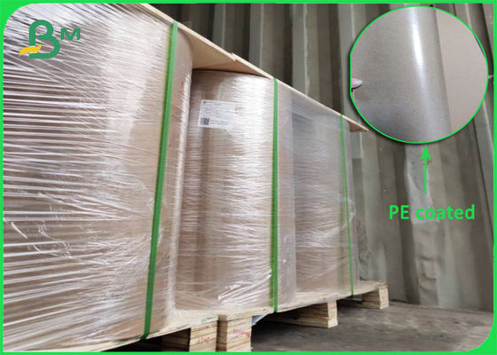 Rolo de papel Kraft castanho PE revestido de lado único 80 gm