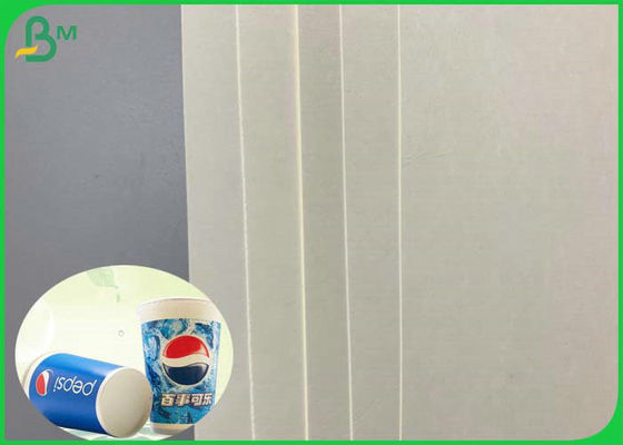 o papel branco de 190g 210g Cupstock para copos descartáveis com PE revestiu impermeável