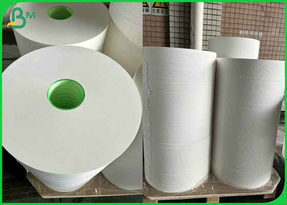 Cor branca FoodGrade 24mm do AAA 25mm 26mm 27mm Straw Wrapping Paper With 28gsm