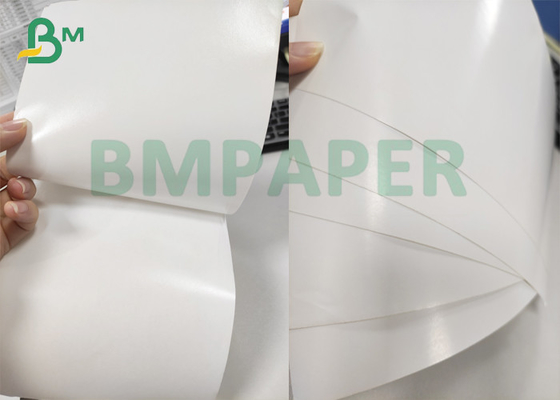 Papel traseiro branco de papel autoadesivo do brilho imprimível pegajoso alto