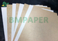 papel revestido branco imprimível da parte traseira de 350gsm Kraft para a caixa do acondicionamento de alimentos da parte alta