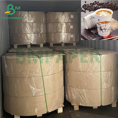 200g + 15g Copo de café branco PE revestido papel laminado Cupstock