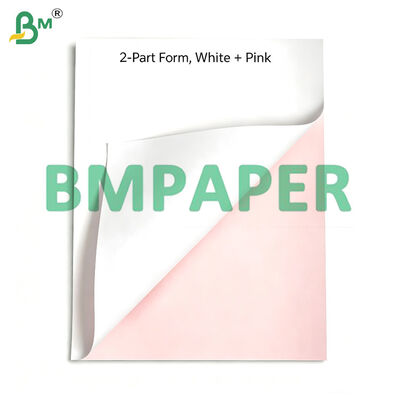 Papel digital Premium sem carbono de 2 partes branco e rosa ou canário, tamanho A4