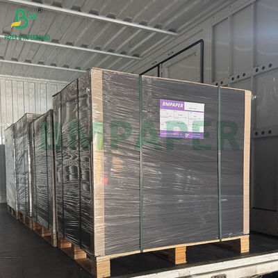 Papel preto de polpa de madeira pura de 200gsm 250gsm para impressão offset 31 x 43 polegadas