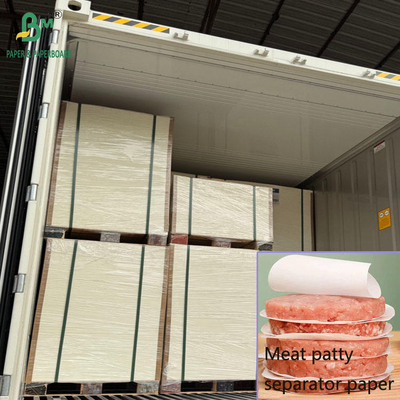 23gm 25gm Duplo Cera Revestido Carne Patty Separador de Papel 12 