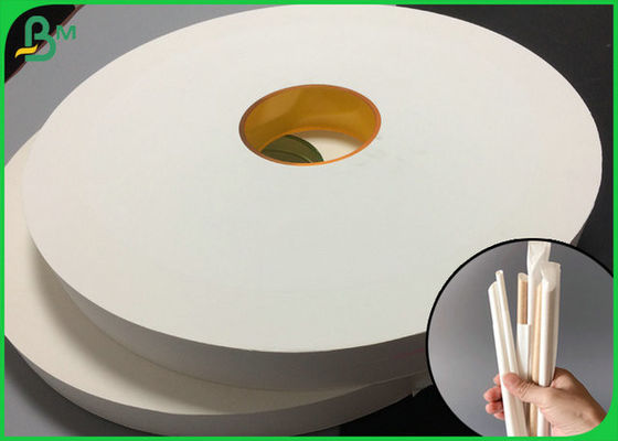 palha 44mm branca de 28gsm 38mm Straw Wrapping Paper For Packaging única